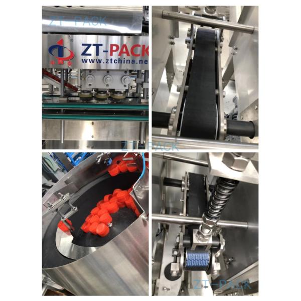 2.4kw Cap Tightening Machine Stainless Steel 5000bph 0.5mpa Lid Press Machine
