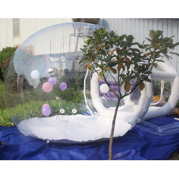 Outdoor Transparent bubble house with balloons Wedding Party bouncy bubble house