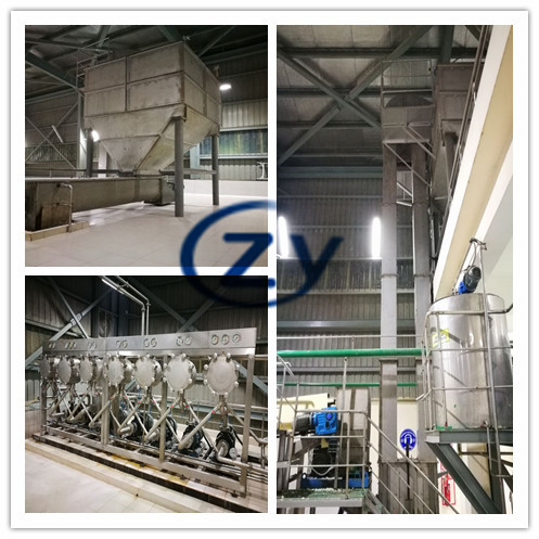 SS304 Centrifuge Sieve Sweet Potato Starch Machine 45kw Horizontal Type Screen
