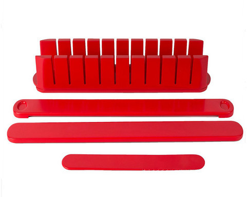 ABS Kitchen Baking Tools Stackable Appetizer Maker Red SGS 38 * 7 * 7cm