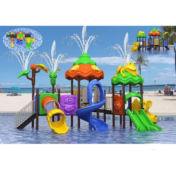 Summer Child Outdoor Water Park Equipment For 10-30 People / Water Park Playground