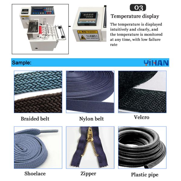 Guangdong Pipe Cutting Machine Nylon Belts String Roll Fabric Piping Strip Cutting