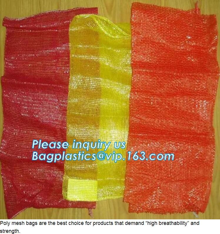 Eco-friendly FDA Certificate Plastic Vegetable Pack Raschel Mesh Bag,pe raschel net bag&pp raschel mesh bag