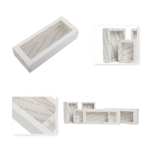 Cardboard Window Gift Boxes Custom White Box With EVA Foam Insert