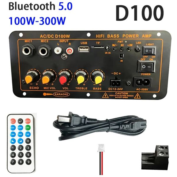 Car BT Audio Amplifier Board for Karaoke Audio Speaker Subwoofer Bass Hifi Amplificador