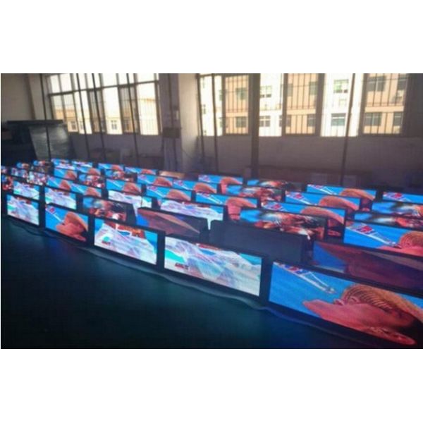 P5 LED Taxi Top Advertising Signs 6000cd/Sqm Brightness With Wireless Control System