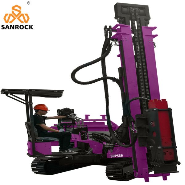 Hydraulic Pile Driver Vibration Hammer Rotate 360Degrees Photovoltaic Pile Driving Machine