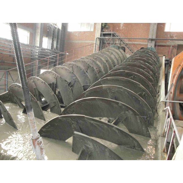 Industrial Screw Sand Washing Machine , Sand Screw Washer For Mineral Processing Plant