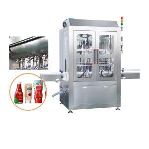 China Automatic Piston Pump Chop Pepper Sauce Mixing And Filling Machines wholesale