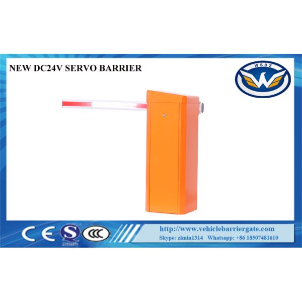 IP54 Parking Gate Barrier , Automatic Parking Gate Backup Battery 24VDC Servo