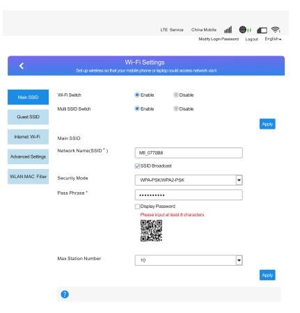 1.0A Micro USB Interface VPN 4g Mobile Wifi Modem 2.4G WiFi
