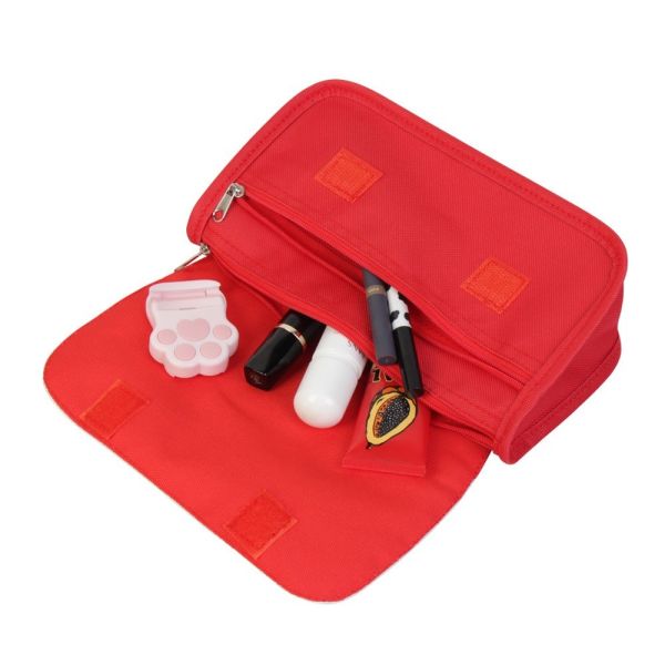 Canvas Blank Sublimation Makeup Bag Detachable Flap DIY Custom Logo Print Pencil Cosmetic Bags