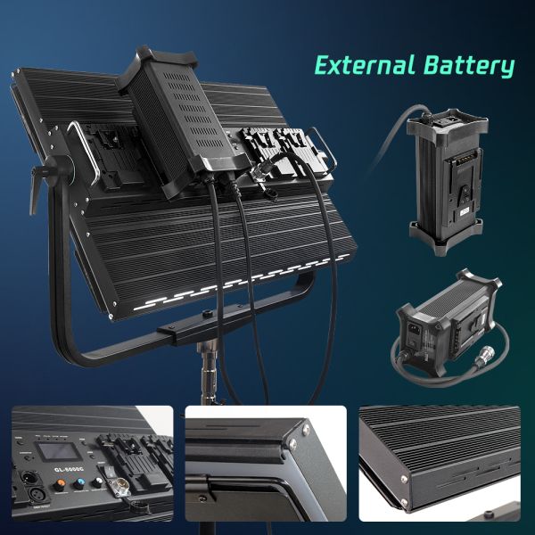 Camera Photography 500watt Led Soft Panel Light 10 Lighting Effects Video Recording DMX Control