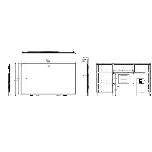 OEM 98 Inch IR Interactive Whiteboard Pen Finger Writing 50 Touch Points Android Computer Wireless Share USB HDMI Connection For Class Office Use