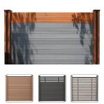 Commercial WPC Fence Panels Rotproof WPC Composite Fence Slats