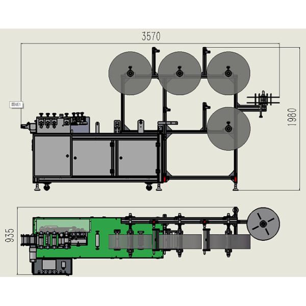 CE SGS 100pcs/Min Ultrasonic Nonwoven Mask Making Machine