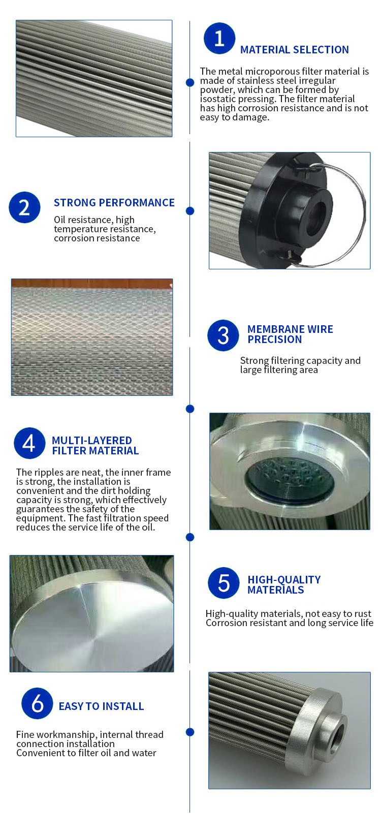 50 Micron Excavator Hydraulic Filter