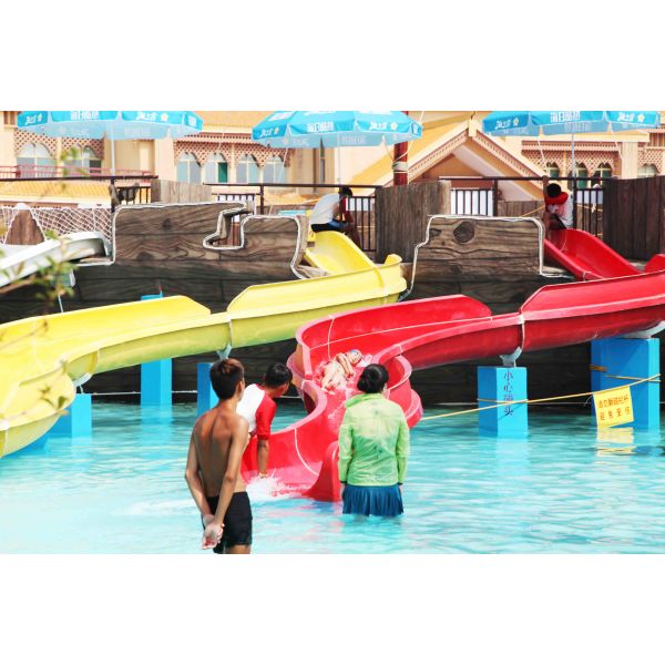 Custom Combination Fiberglass Kids Water Slides for Theme Water Park