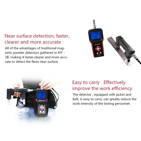 DC 15V - 21V Magnaflux Magnetic Particle Test Equipment 100mm×204mm×36mm MITECH MT-1B