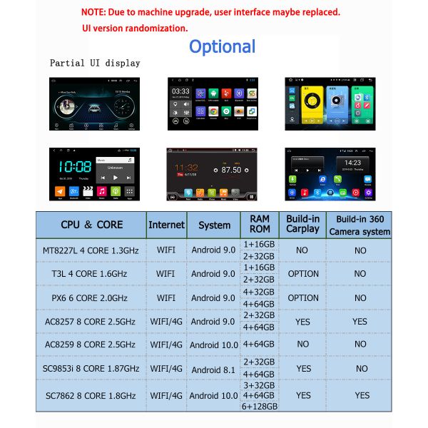 Teana 2012-2016 Nissan Altima Touch Screen Radio 9 Inch 2 Din GPS WIFI