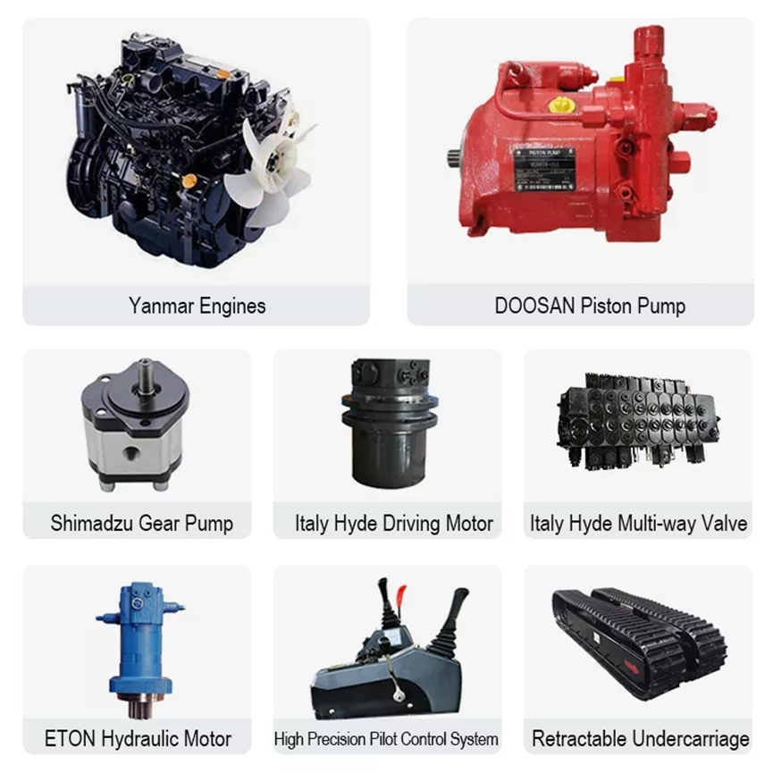 Excavator Hydraulic Pile Driving Arm Custom Heavy Duty Piling Attachment for Construction