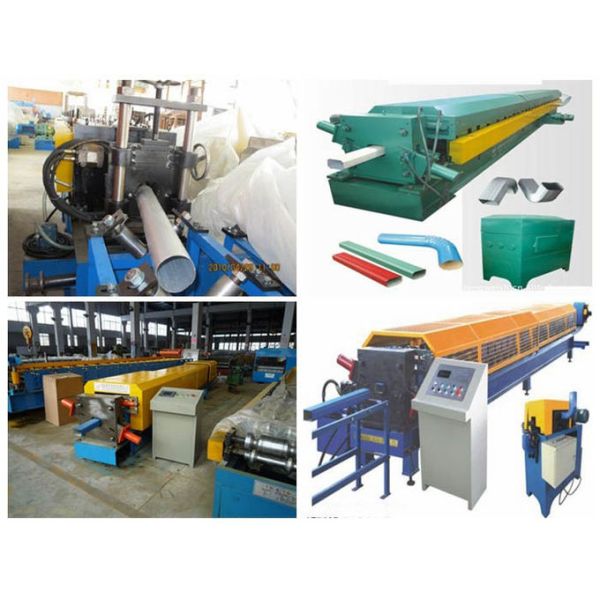 0.5-0.8mm Color Steel Square Downpipe Roll Forming Machine For Rainwater Pipes