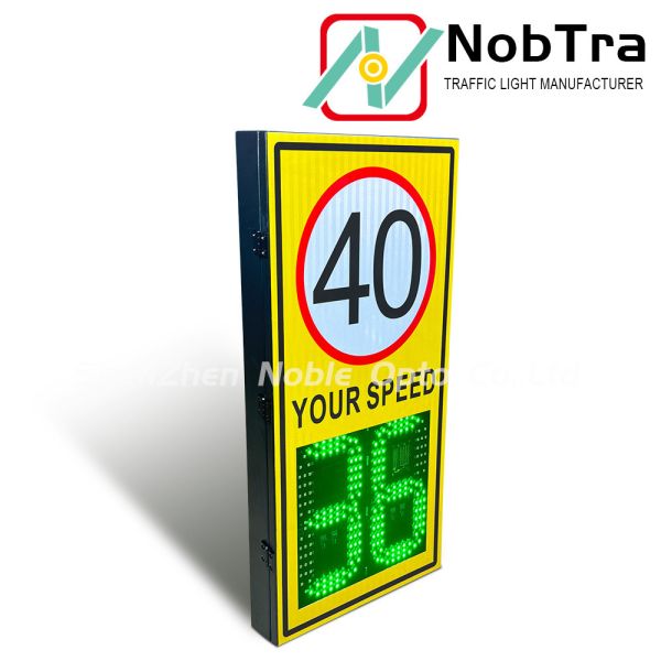 Solar Radar Speed Sign IP54 Weatherproof Lithium Battery Stock Options