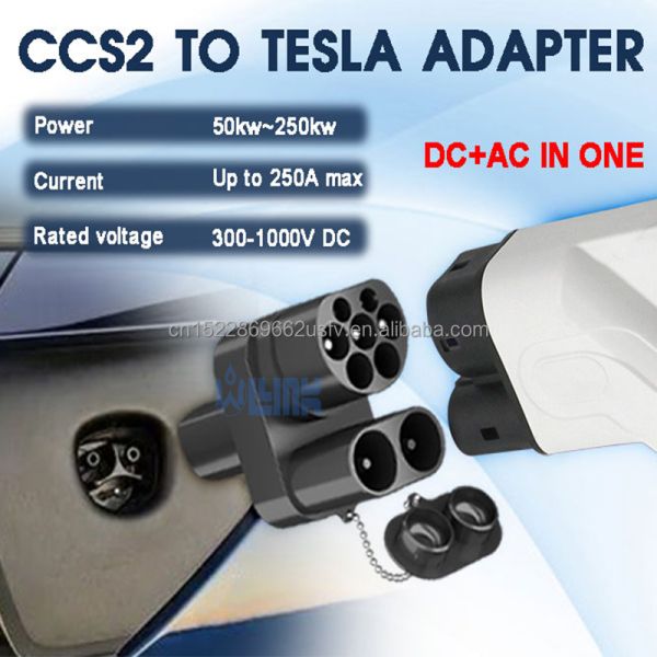 CCS Combo2 Adapter Tesla Supercharger Adapter Ccs2 to Tesla Dc Fast Adapter for Tesla