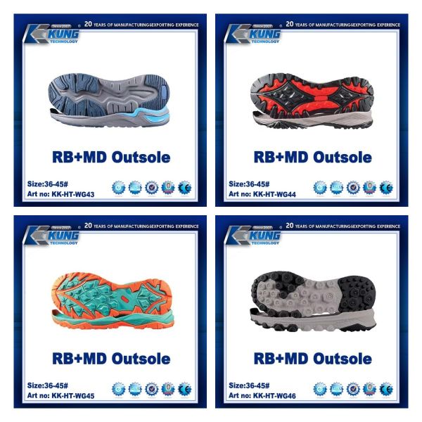 Multicolor RB MD Soft Rubber Soles For Shoe Making Antislip Practical