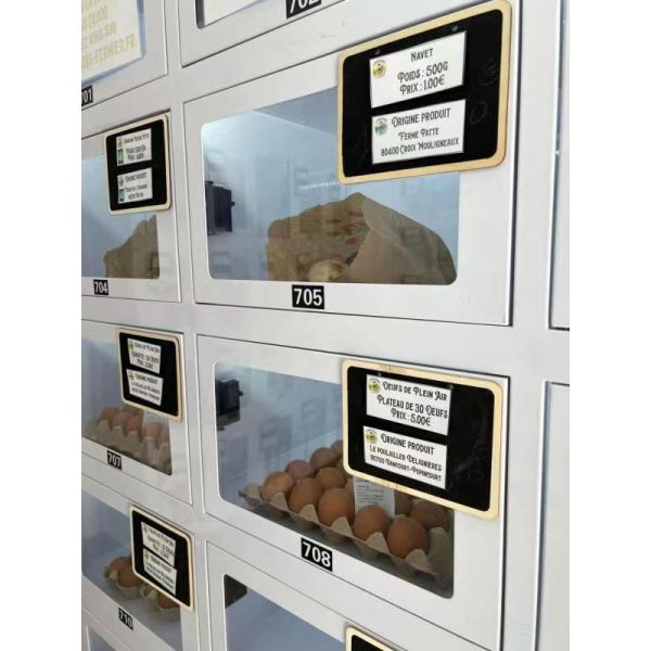 Farm Fresh 24/7 Locker Vending Machine With Automated Cooling And Contactless Payment