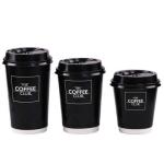 Biodegradable Disposable 4oz 6oz 8oz 10oz 12oz 16oz 20oz Double Wall Paper Cups