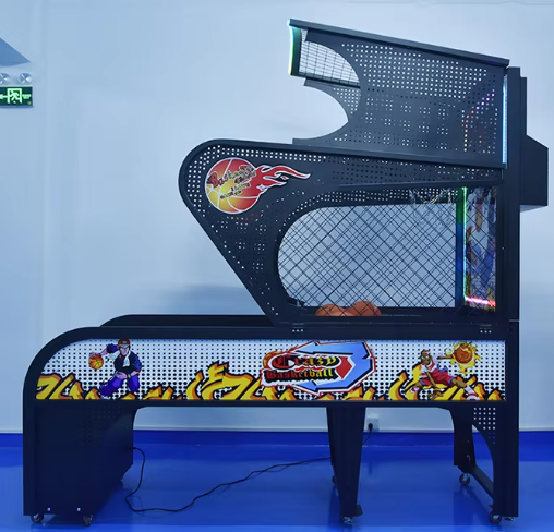 Street Basketball Arcade Coin Operated Basketball Shooting Machine Simulation Game