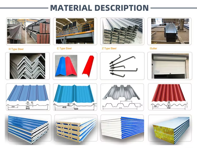 Metal Steel Structure Layer Brioler Chicken Prefab Poultry Farm Building