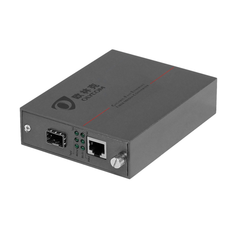 10/100M PoE Fiber Optic Ethernet Media Converter LC Fiber SFP Megabit Unmanaged