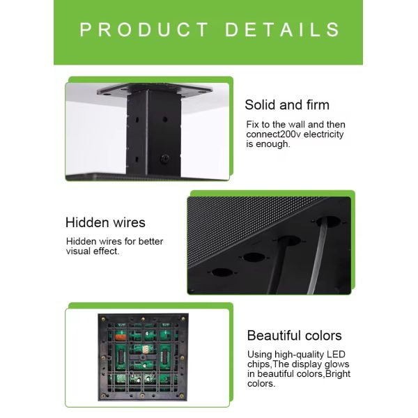 custom led display Led Digital Advertising Display Screen Creative Outdoor Waterproof Rotating Magic Cube Led Displays