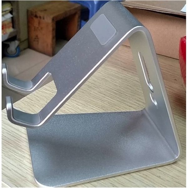 Punch Press Stamping S Shape Metal Laptop Stand Minimalist Style