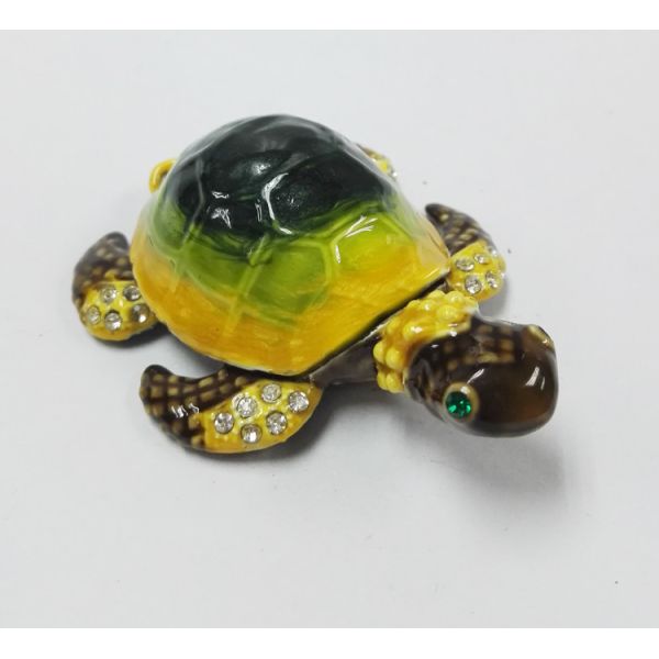 New coming style turtle shaped crystal trinket box turtle trinket box turtlejewelry box