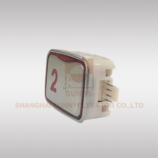 Easy Installation Square Elevator Stop Button / Push Button Switch 45x32x18mm
