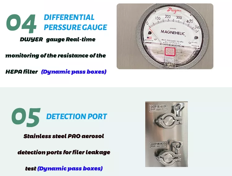 Stainless Steel Laboratory Pass Box Clean Room Transfer Box For Laboratory Dynamic Pass Box