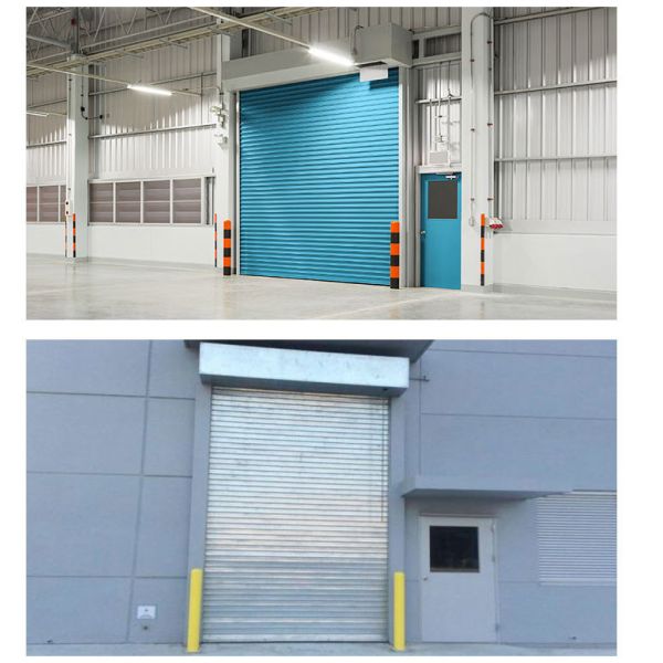 Blast Proof Steel Roller Shutter Door 380V Heavy Duty Roll Up Doors 12 Level Windproof