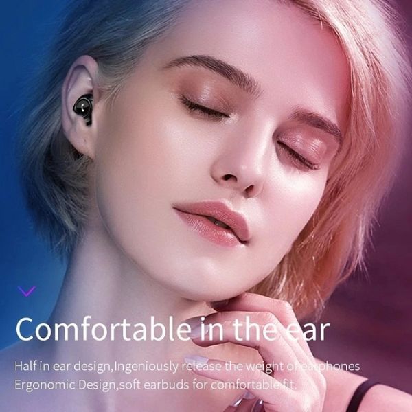 8hours In Ear TWS Bluetooth Earbuds 400mAh Portable Wireless Earbuds With Charging Box