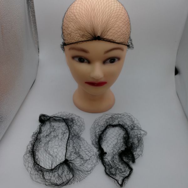 100pcs Black Hair Net Invisible Elastic Edge Mesh