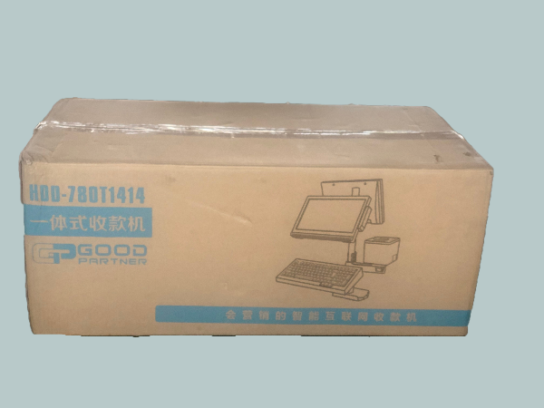 80mm Thermal Printer All-in-One Payment Terminal with 14.1 inch Dual Screen All in One