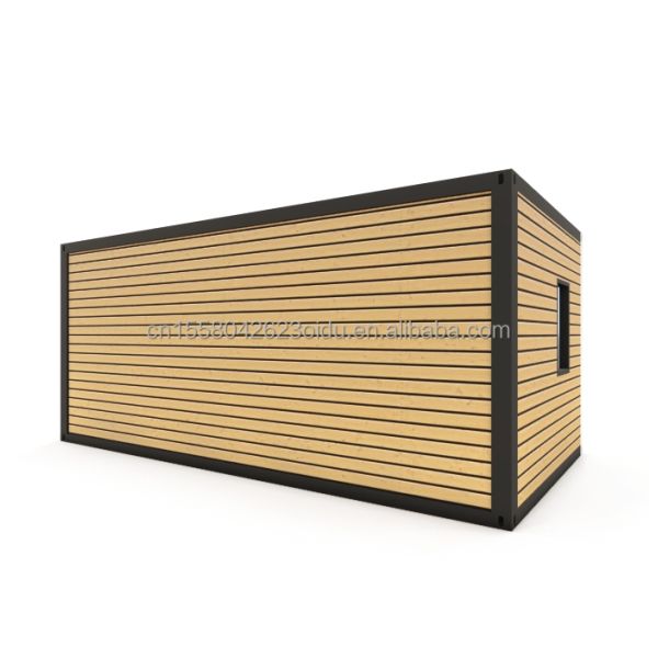 Wooden Floor Villa Container Portable Assembly 20 Feet Modular Flat Pack Steel Mobile Prefab House for Chinese Villa