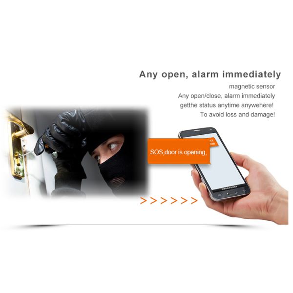 Wireless gprs/gsm smart door alarm tracker with microphone voice monitoring rf-v13