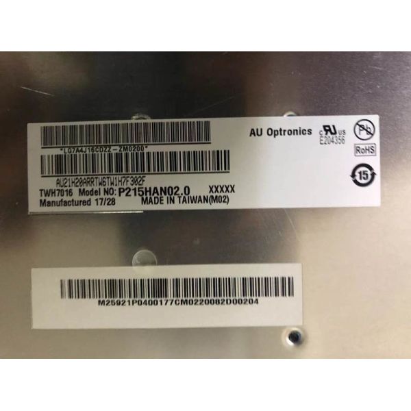 P215HAN02.0 AUO 21.5" 1920(RGB)×1080, 1500 (Typ.)(cd/m²) INDUSTRIAL LCD DISPLAY