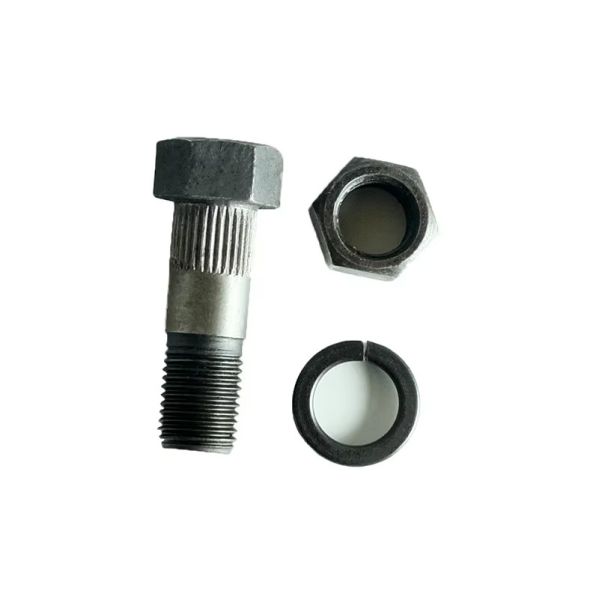 Black/Grey Coupling Bolt Nut Hexagon With Washer M12X1.5 Grade 10.9 Tread Size 1.25mm