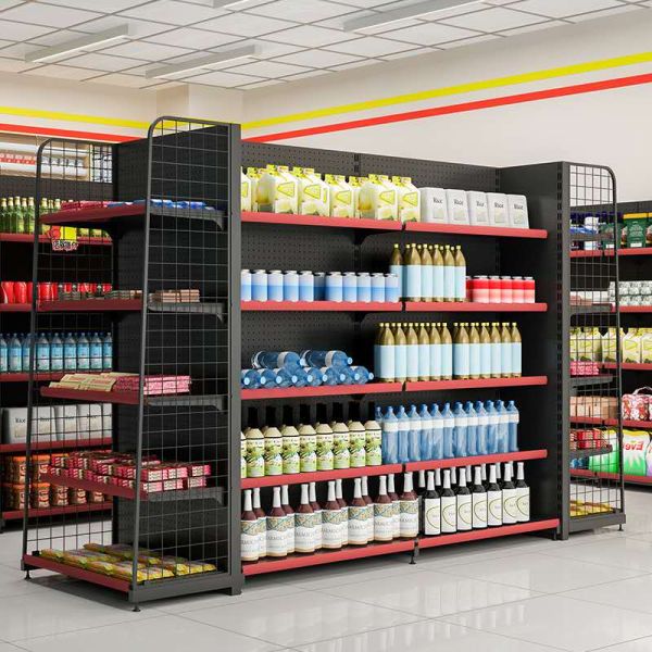 Sturdy Structure ODM Double Sided Display Shelf Epoxy Electrostatic Spray