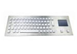 Water Resist Illuminated Metal Keyboard Front Mounting EMC Emission