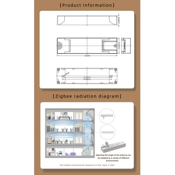 Tuya Zigbee 3.0 20W LED Driver Dimmable Power Supply Controller